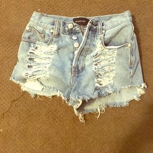 High waisted shorts